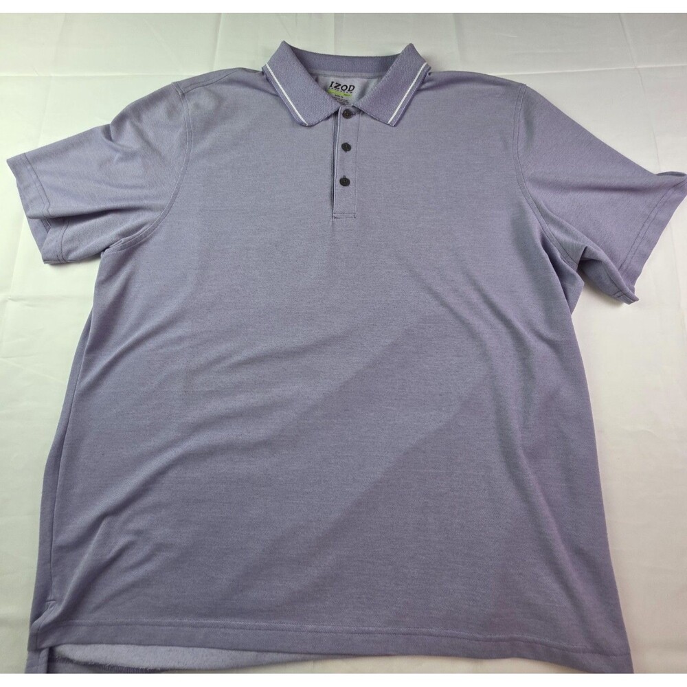 IZOD Men’s Advantage Men's XXL Lavender Extreme Performance Cool-Fx Golf Shirt